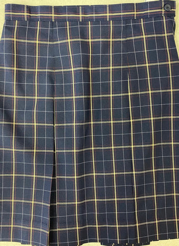 Kick Pleat Skirt - Plaid #6AU