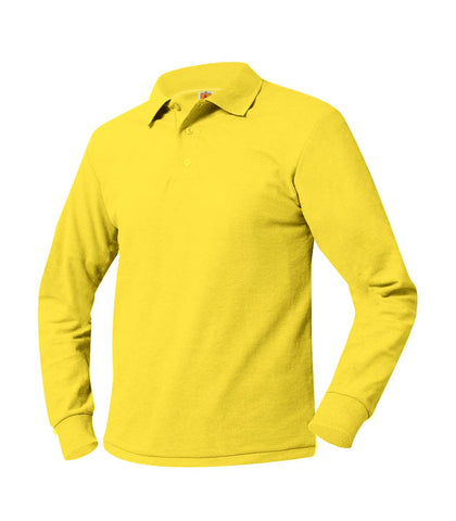 Long Sleeve Polo Shirt Yellow