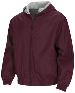 Zip Front Bomber Jacket - Maroon