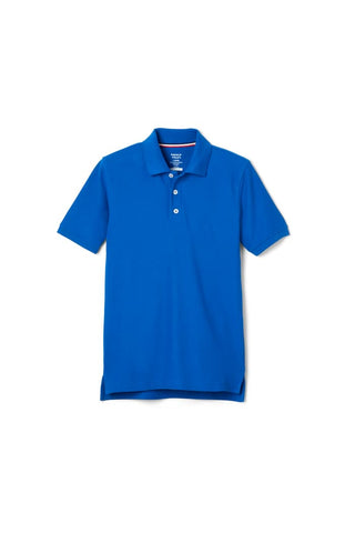 Short Sleeve Polo Shirt FT - Royal Blue - With School Logo