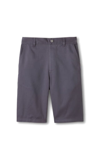 Pleated Twill Short - Gray
