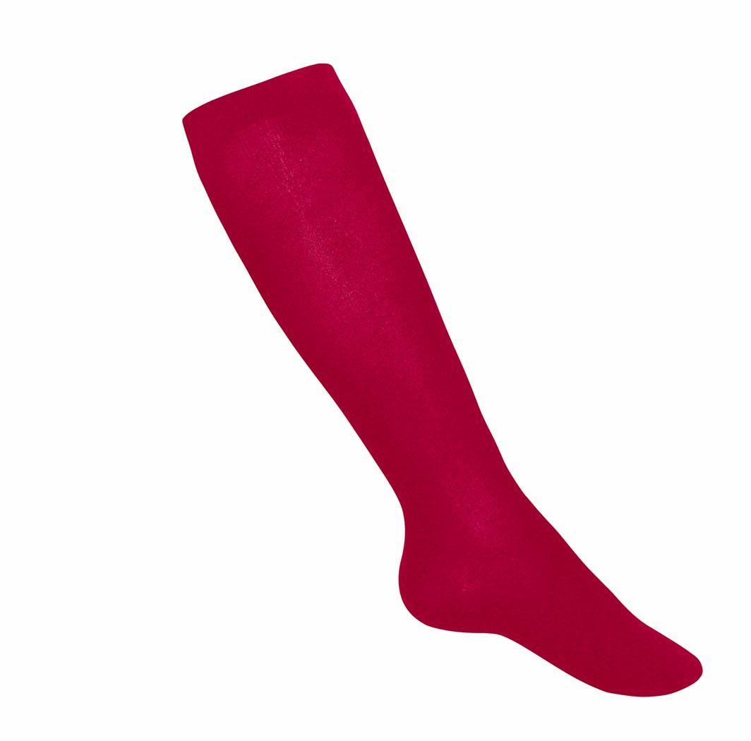 Girls Lightweight Knee Socks Red