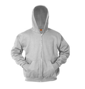 Full Zip Hooded Sweatshirt - Grey
