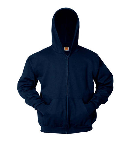 Full Zip Hooded Sweatshirt - Navy