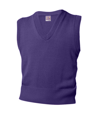 V-Neck Sleeveless Pullover - Amani - Purple