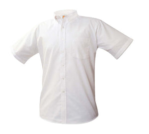 Boys Short Sleeve Oxford Shirt White