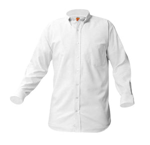 Boys Long Sleeve Oxford Shirt White