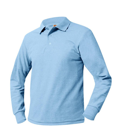 ISLA Long Sleeve Polo Shirt Powder Blue