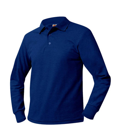 Inwood Long Sleeve Polo Shirt Royal Blue