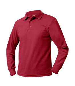 Dewitt Long Sleeve Polo Shirt Red