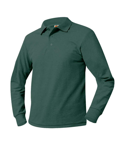 St. Barnabas Long Sleeve Polo Shirt Green
