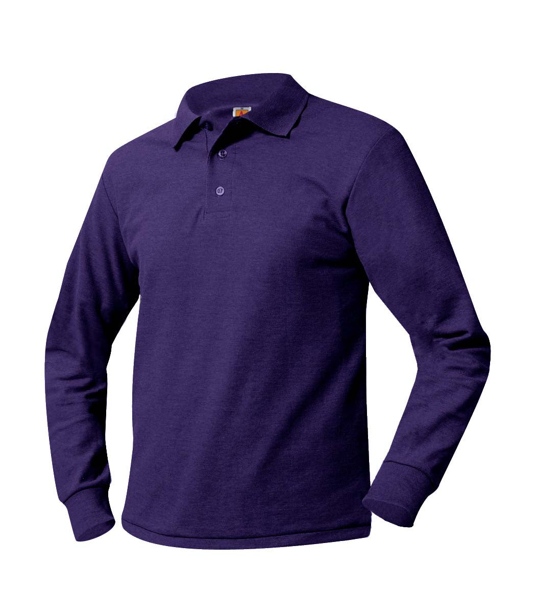 Long Sleeve Polo Shirt - Amani - Purple