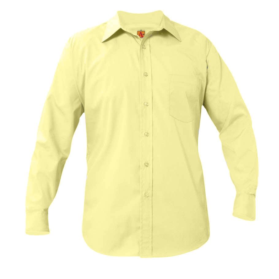 Boys Long Sleeve Dress Shirt Yellow