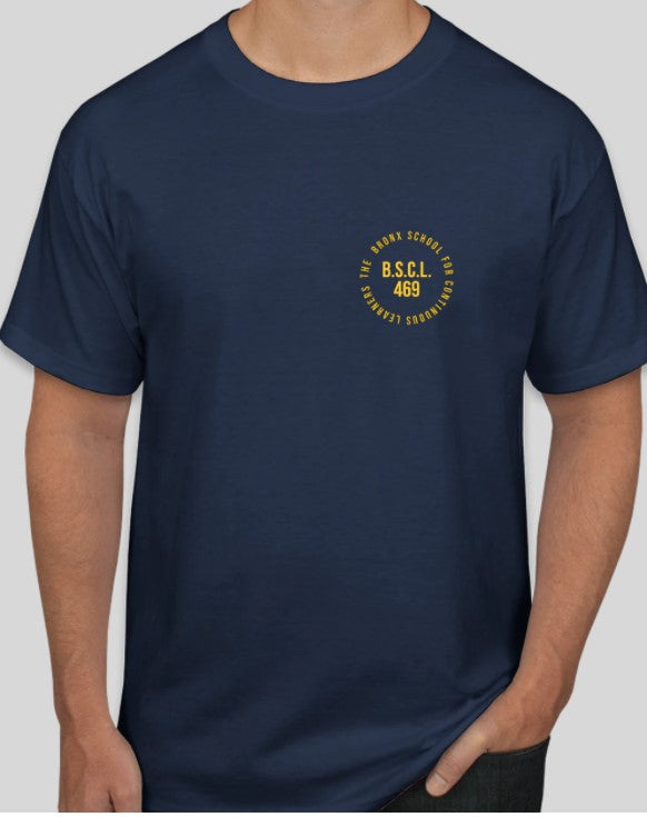 P469X T-Shirt - Navy - With School Logo