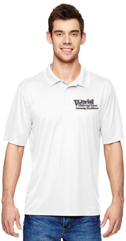 Short Sleeve Polo Shirt - World View - White