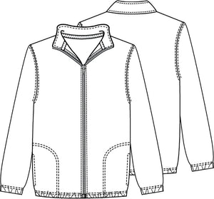 Unisex Polar Fleece Jacket in Hunter Green With School Logo